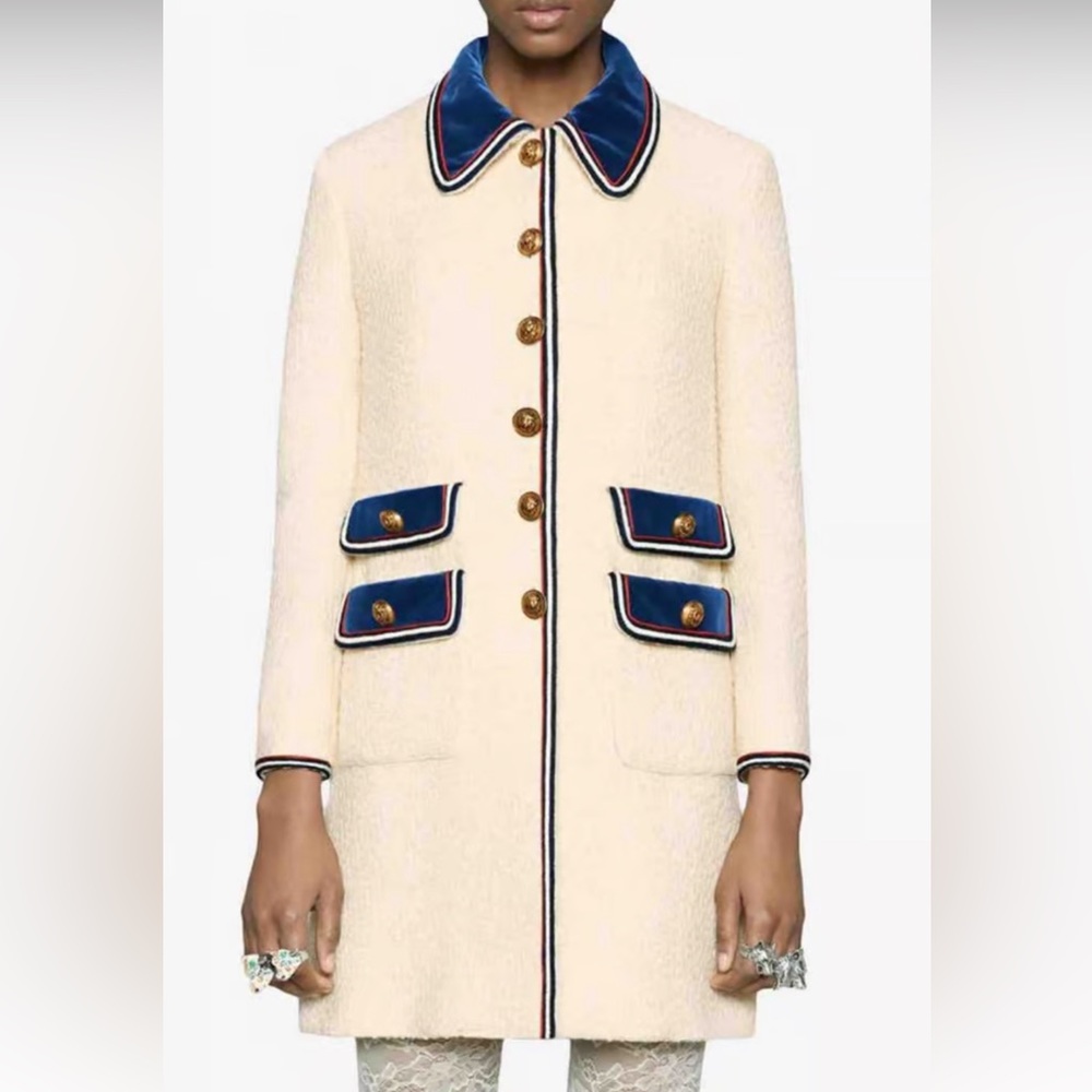 Gucci white wool coat
